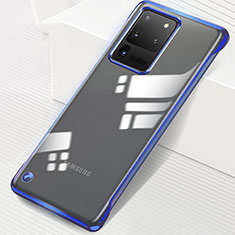 Handyhülle Hülle Crystal Tasche Schutzhülle S02 für Samsung Galaxy S20 Ultra 5G Blau