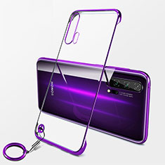 Handyhülle Hülle Crystal Tasche Schutzhülle S04 für Huawei Honor 20 Pro Violett