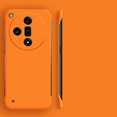 Handyhülle Hülle Hartschalen Kunststoff Rahmenlos Schutzhülle Tasche Matt für Oppo Find X7 5G Orange