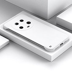 Handyhülle Hülle Hartschalen Kunststoff Rahmenlos Schutzhülle Tasche Matt für Xiaomi Mi 13 Ultra 5G Weiß