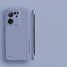 Handyhülle Hülle Hartschalen Kunststoff Rahmenlos Schutzhülle Tasche Matt für Xiaomi Mi 13T Pro 5G Lavendel Grau
