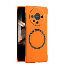 Handyhülle Hülle Hartschalen Kunststoff Rahmenlos Schutzhülle Tasche Matt mit Mag-Safe Magnetic Magnetisch für Huawei Mate 60 Pro Orange