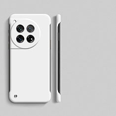 Handyhülle Hülle Hartschalen Kunststoff Rahmenlos Schutzhülle Tasche Matt P01 für OnePlus 12R 5G Weiß