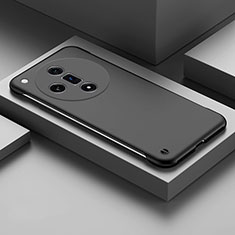 Handyhülle Hülle Hartschalen Kunststoff Rahmenlos Schutzhülle Tasche Matt P01 für Oppo Find X7 Ultra 5G Schwarz