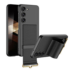 Handyhülle Hülle Hartschalen Kunststoff Schutzhülle Tasche Matt AC1 für Samsung Galaxy S24 5G Schwarz