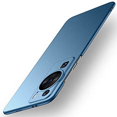 Handyhülle Hülle Hartschalen Kunststoff Schutzhülle Tasche Matt für Huawei P60 Blau