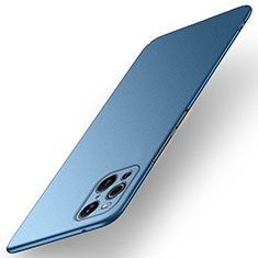 Handyhülle Hülle Hartschalen Kunststoff Schutzhülle Tasche Matt für Oppo Find X3 5G Blau