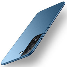 Handyhülle Hülle Hartschalen Kunststoff Schutzhülle Tasche Matt für Samsung Galaxy S22 5G Blau