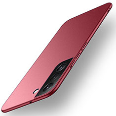 Handyhülle Hülle Hartschalen Kunststoff Schutzhülle Tasche Matt für Samsung Galaxy S22 5G Rot