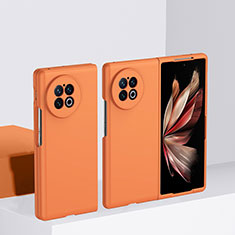 Handyhülle Hülle Hartschalen Kunststoff Schutzhülle Tasche Matt für Vivo X Fold Plus Orange