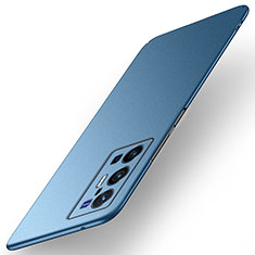 Handyhülle Hülle Hartschalen Kunststoff Schutzhülle Tasche Matt für Vivo X70 Pro+ Plus 5G Blau