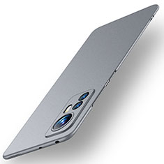 Handyhülle Hülle Hartschalen Kunststoff Schutzhülle Tasche Matt für Xiaomi Mi 12 5G Grau