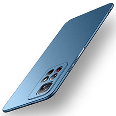 Handyhülle Hülle Hartschalen Kunststoff Schutzhülle Tasche Matt für Xiaomi Redmi Note 11 5G Blau