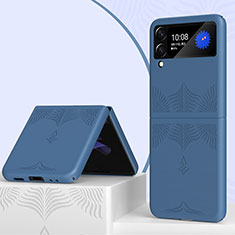 Handyhülle Hülle Hartschalen Kunststoff Schutzhülle Tasche Matt H04 für Samsung Galaxy Z Flip3 5G Blau