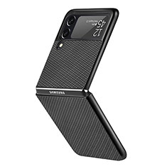 Handyhülle Hülle Hartschalen Kunststoff Schutzhülle Tasche Matt H05 für Samsung Galaxy Z Flip3 5G Schwarz