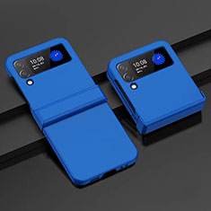 Handyhülle Hülle Hartschalen Kunststoff Schutzhülle Tasche Matt H06 für Samsung Galaxy Z Flip3 5G Blau