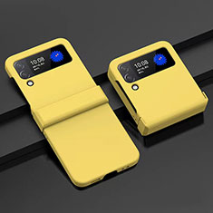 Handyhülle Hülle Hartschalen Kunststoff Schutzhülle Tasche Matt H06 für Samsung Galaxy Z Flip3 5G Gelb