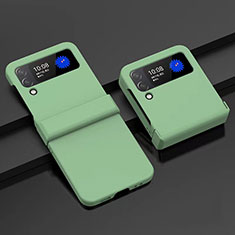 Handyhülle Hülle Hartschalen Kunststoff Schutzhülle Tasche Matt H06 für Samsung Galaxy Z Flip3 5G Minzgrün