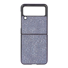 Handyhülle Hülle Hartschalen Kunststoff Schutzhülle Tasche Matt H07 für Samsung Galaxy Z Flip3 5G Blau