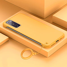 Handyhülle Hülle Hartschalen Kunststoff Schutzhülle Tasche Matt JS1 für Samsung Galaxy S20 FE 5G Gelb
