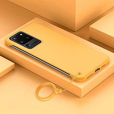 Handyhülle Hülle Hartschalen Kunststoff Schutzhülle Tasche Matt JS1 für Samsung Galaxy S20 Ultra 5G Gelb