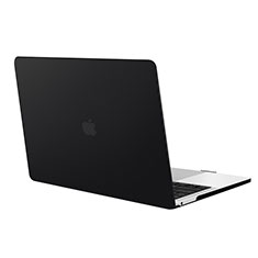 Handyhülle Hülle Hartschalen Kunststoff Schutzhülle Tasche Matt M01 für Apple MacBook Air 13 zoll (2020) Schwarz