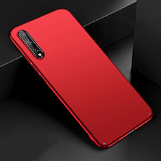 Handyhülle Hülle Hartschalen Kunststoff Schutzhülle Tasche Matt M01 für Huawei Enjoy 10S Rot