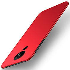 Handyhülle Hülle Hartschalen Kunststoff Schutzhülle Tasche Matt M01 für Nokia 6.2 Rot