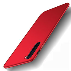 Handyhülle Hülle Hartschalen Kunststoff Schutzhülle Tasche Matt M01 für OnePlus Nord Rot