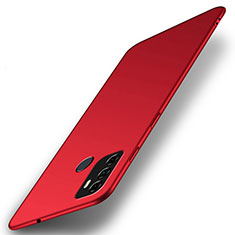 Handyhülle Hülle Hartschalen Kunststoff Schutzhülle Tasche Matt M01 für Oppo A53s Rot
