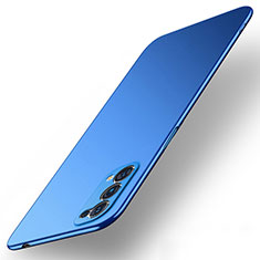 Handyhülle Hülle Hartschalen Kunststoff Schutzhülle Tasche Matt M01 für Oppo Find X3 Lite 5G Blau