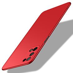 Handyhülle Hülle Hartschalen Kunststoff Schutzhülle Tasche Matt M01 für Oppo K7x 5G Rot