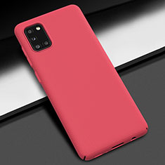 Handyhülle Hülle Hartschalen Kunststoff Schutzhülle Tasche Matt M01 für Samsung Galaxy A31 Rot