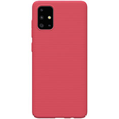 Handyhülle Hülle Hartschalen Kunststoff Schutzhülle Tasche Matt M01 für Samsung Galaxy A51 5G Rot