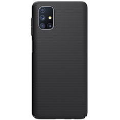 Handyhülle Hülle Hartschalen Kunststoff Schutzhülle Tasche Matt M01 für Samsung Galaxy M51 Schwarz