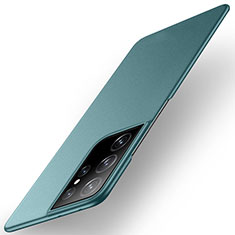 Handyhülle Hülle Hartschalen Kunststoff Schutzhülle Tasche Matt M01 für Samsung Galaxy S21 Ultra 5G Grün