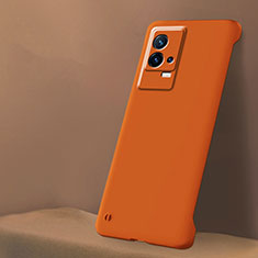 Handyhülle Hülle Hartschalen Kunststoff Schutzhülle Tasche Matt M01 für Vivo iQOO 8 5G Orange