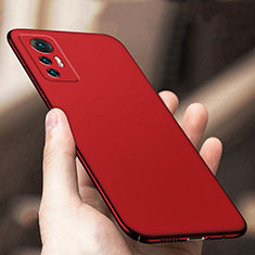 Handyhülle Hülle Hartschalen Kunststoff Schutzhülle Tasche Matt M01 für Xiaomi Mi 12 Pro 5G Rot