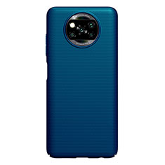 Handyhülle Hülle Hartschalen Kunststoff Schutzhülle Tasche Matt M01 für Xiaomi Poco X3 NFC Blau