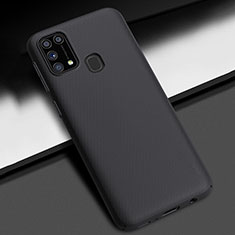 Handyhülle Hülle Hartschalen Kunststoff Schutzhülle Tasche Matt M02 für Samsung Galaxy M21s Schwarz