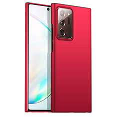 Handyhülle Hülle Hartschalen Kunststoff Schutzhülle Tasche Matt M02 für Samsung Galaxy Note 20 Ultra 5G Rot