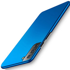 Handyhülle Hülle Hartschalen Kunststoff Schutzhülle Tasche Matt M02 für Samsung Galaxy S21 5G Blau