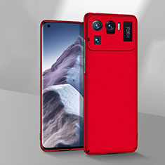 Handyhülle Hülle Hartschalen Kunststoff Schutzhülle Tasche Matt M02 für Xiaomi Mi 11 Ultra 5G Rot