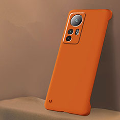 Handyhülle Hülle Hartschalen Kunststoff Schutzhülle Tasche Matt M02 für Xiaomi Mi 12 Pro 5G Orange