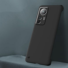 Handyhülle Hülle Hartschalen Kunststoff Schutzhülle Tasche Matt M02 für Xiaomi Mi 12 Pro 5G Schwarz
