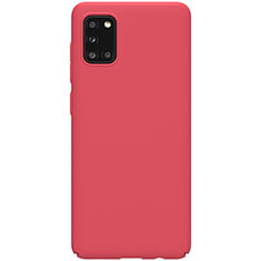 Handyhülle Hülle Hartschalen Kunststoff Schutzhülle Tasche Matt M03 für Samsung Galaxy A31 Rot