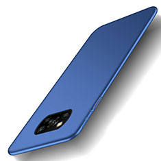 Handyhülle Hülle Hartschalen Kunststoff Schutzhülle Tasche Matt M03 für Xiaomi Poco X3 Blau