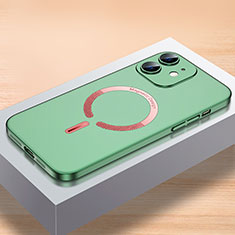 Handyhülle Hülle Hartschalen Kunststoff Schutzhülle Tasche Matt mit Mag-Safe Magnetic Magnetisch für Apple iPhone 12 Grün