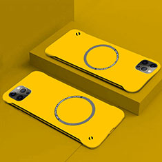 Handyhülle Hülle Hartschalen Kunststoff Schutzhülle Tasche Matt mit Mag-Safe Magnetic Magnetisch für Apple iPhone 14 Gelb