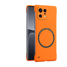 Handyhülle Hülle Hartschalen Kunststoff Schutzhülle Tasche Matt mit Mag-Safe Magnetic Magnetisch für Xiaomi Mi 13 5G Orange